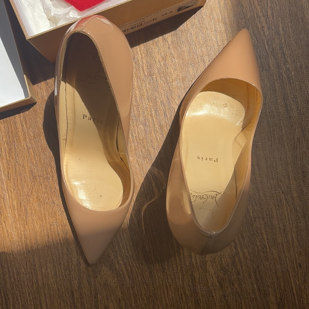 Christian Louboutin Pigalle 100 patent calf Nude - Picture 4 of 9